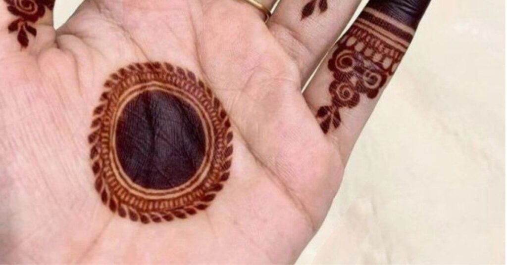 circle mehndi design